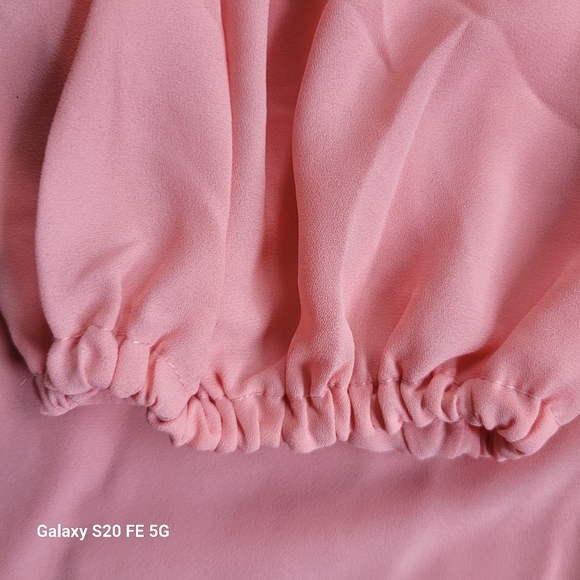 Nanette Lepore Soft Melon Colored Ruffled Blouse - Picture 10 of 10